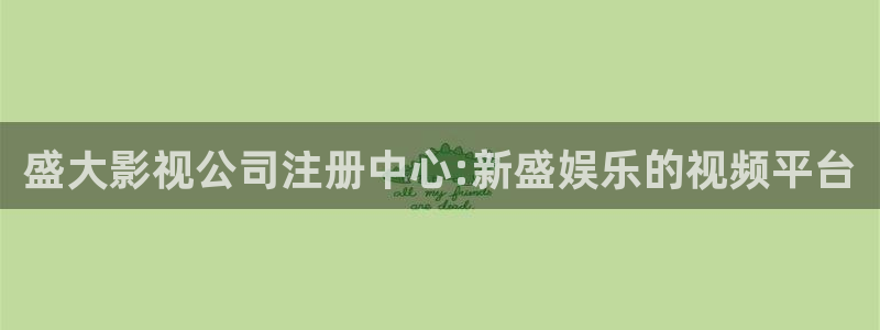 伟德国际是什么意思：盛大影视公司注册中心:新盛娱乐的视频平台