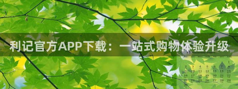 伟德国际公司：利记官方APP下载：一站式购物体验升级