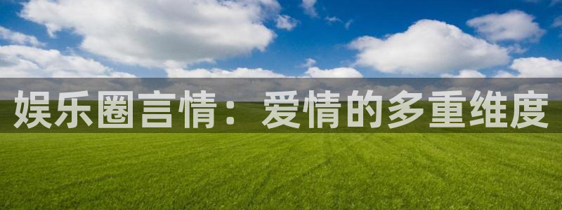 伟德国际betvlctor：娱乐圈言情：爱情的多重维度
